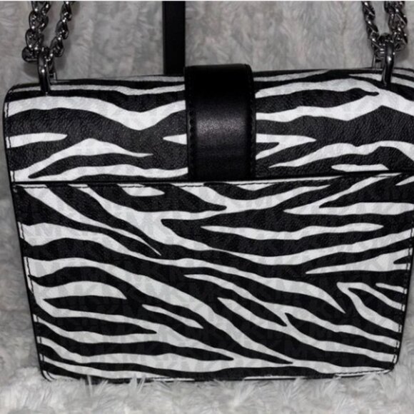 Michael Kors Black and White Zebra Print Women's Bag - Picture 6 of 6